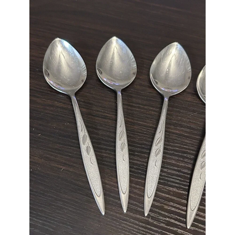Oneida Royal Harvest Soup Spoons Set of 7 Stainless William Rogers Premier
